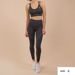 Gymshark dark grey high waisted seamless leggings